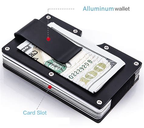 anti theft men's rfid credit card & cash aluminum wallet|men's health rfid wallet.